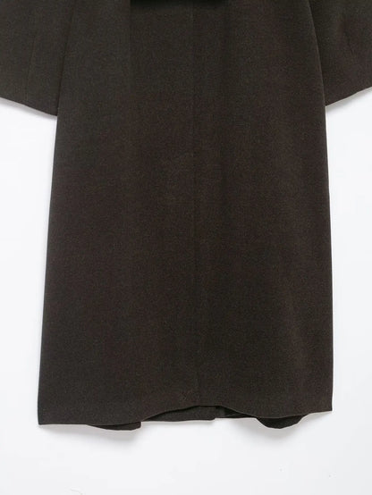 TFMLN Lange Mäntel für Damen mit Stehkragen, 2025, Winter, neuer Trenchcoat mit Gürtel, Vintage, einfache Oberbekleidung, elegante Mode, weiblich