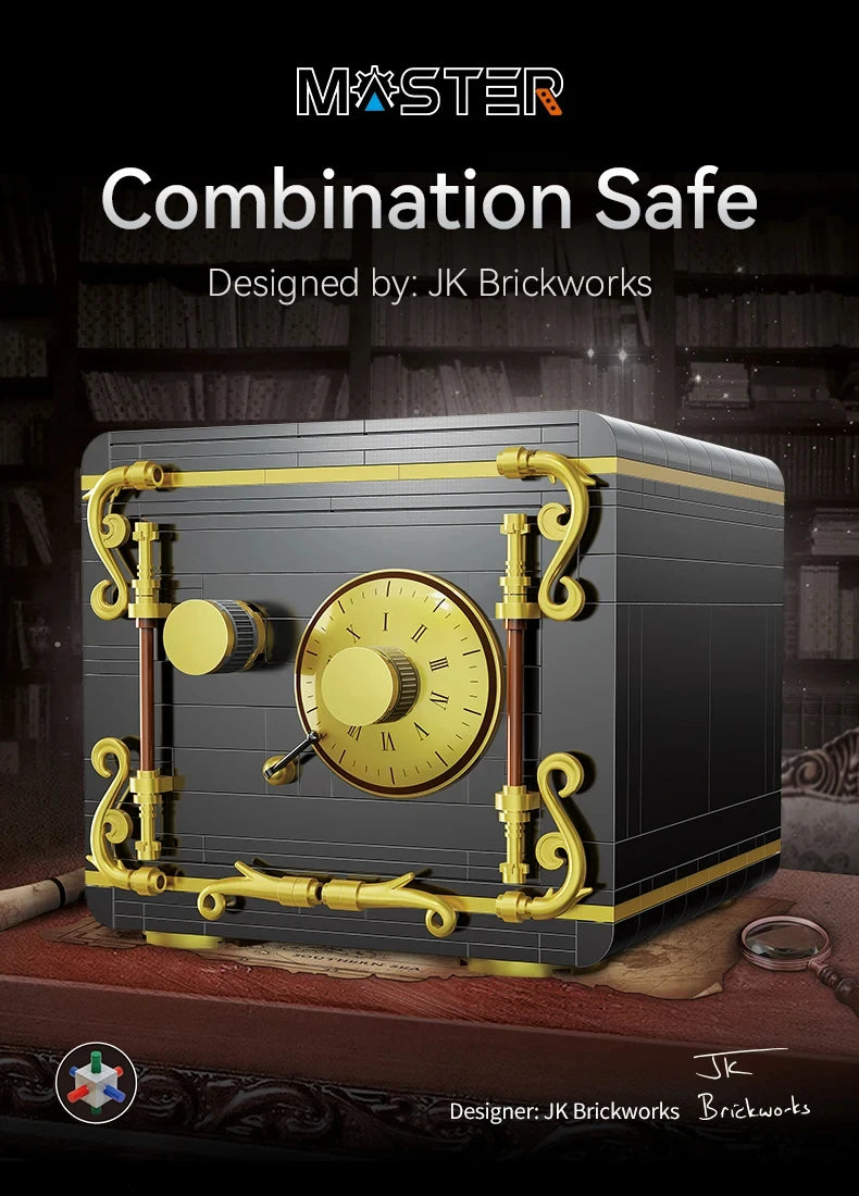 Cada 422PCS City Retro Combination Safe Building Blocks The Secret of Safe Experiment Education Bricks Toys Boys Gifts.