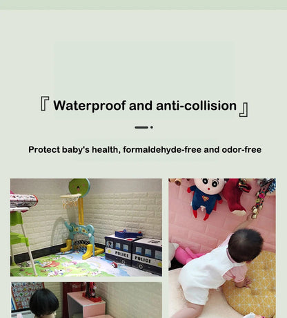 Black brick pattern wallpaper thick waterproof and moisture-proof living room bedroom decorative sticker self-adhesive