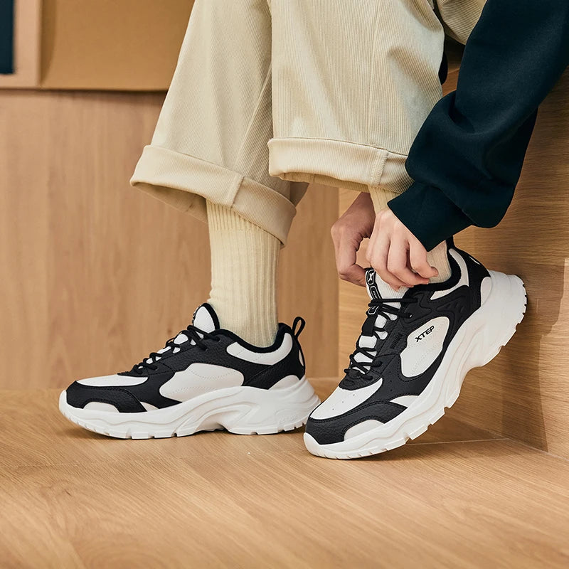 Xtep Cotton Shoes For Women 2024 Winter Warm Soft Sports Shoes Trendy Retro Durability Comfortable Sneakers 876418370026.