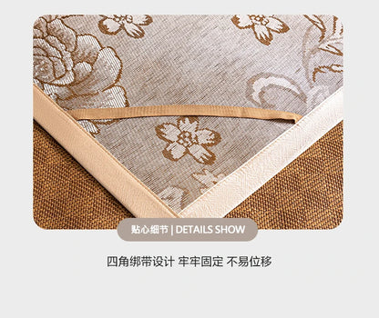 Natural Ice Rattan Mat 90/120/150/180/200cm Cool Summet Mat Mattress Plant Fiber Mat Househould Straw Mats Furniture Protector
