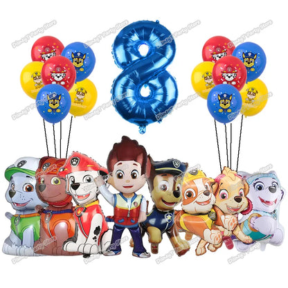 PAW Patrol Geburtstag Party Dekoration Neue Version Ballon Set Einweg Geschirr Kid Event Liefert Banner Hintergrund Geschenk