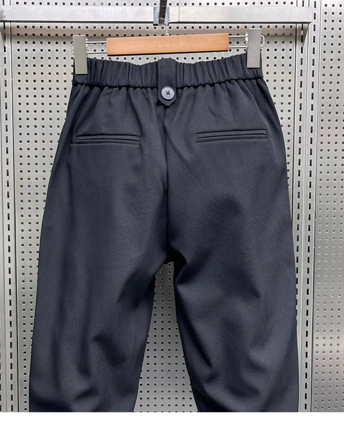 2024 New Spring and Autumn Fashion Brand Wrinkled and Handsome High Waist Button Loose Casual Harlan Suit Pants for Men.