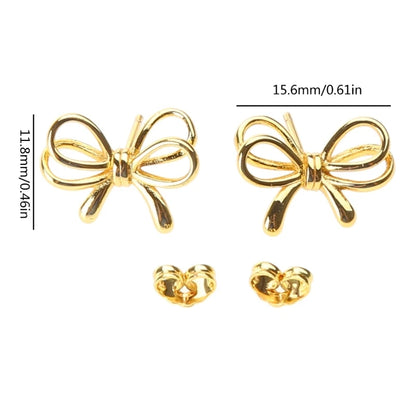 Bowknot Studs Earrings Ear Piercing Jewelry Accessory Stylish Bow Ear Pendant Jewelry for Fashion Enthusiasts
