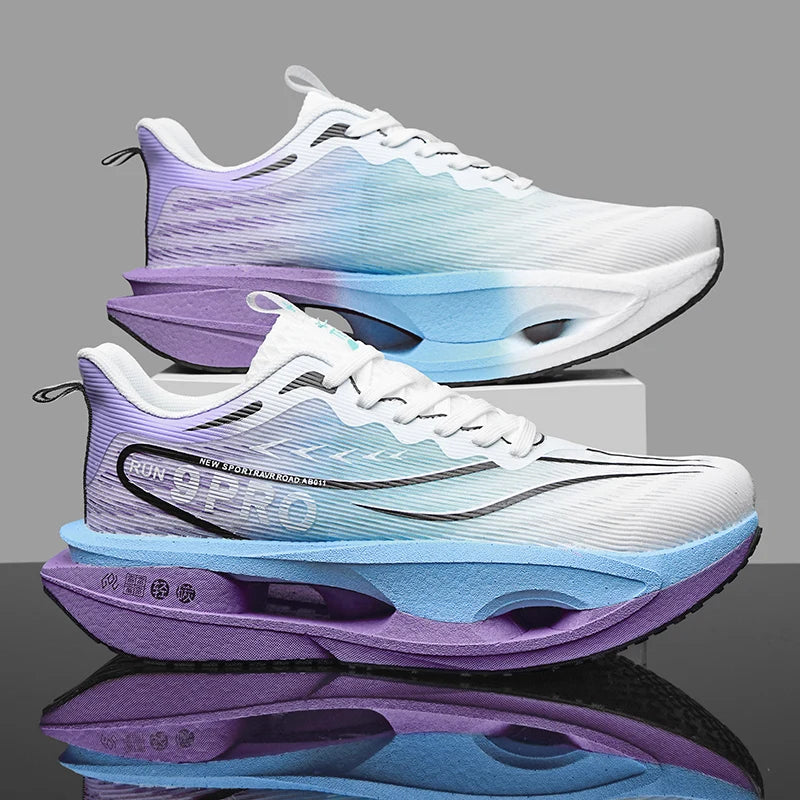 Cushioning Running Shoes 9PRO for Men Carbon Board Sneakers Outdoor Training Sports Lightweight Breathable Shoes Women's 2025