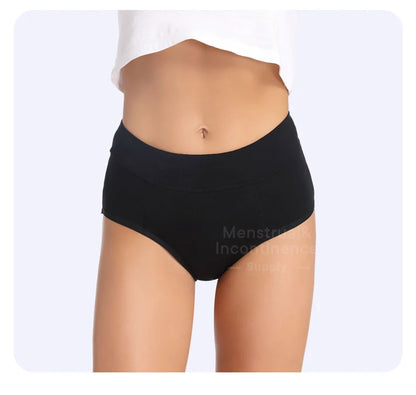 High Waist Washable Menstrual Panties Heavy Flow Overnight Reusable Comfortable Leakproof Absorbent Underwear.