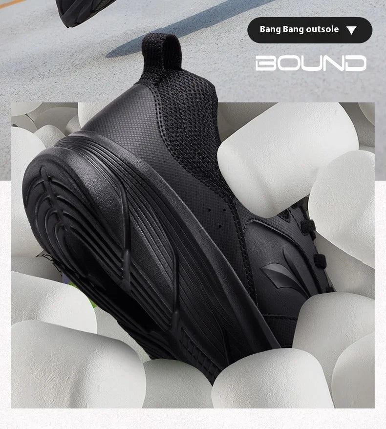 361 Degrees Men Running Shoes Lightweight Cushioning Leather Waterproof Casual Rebound Jogging Non-Slip Sneakers male 672432227.