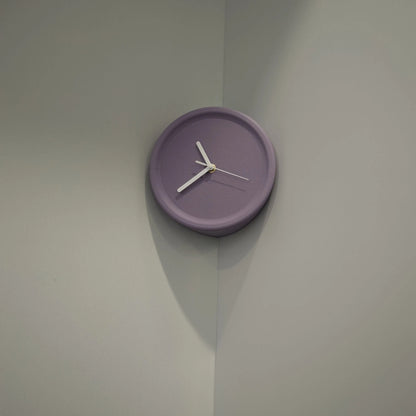 3D-Druck Eckwanduhr ohne Perforationen Einfache stille Wanduhr DIY Malkunst Dekoration Kleine Raumdekoration