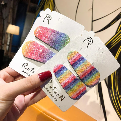 18 Pcs Hair Clip Set Cute Hair Accessories Girl Cartoon Hair Clip Headwear Bow Flower Animal Hairpin Hair Ring Box Not Included