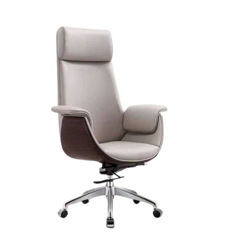 Einfacher Computer-Bürostuhl, ergonomisch, luxuriös, für Konferenzen, bequemer Bürostuhl, drehbarer Executive-Bürosmeubilair