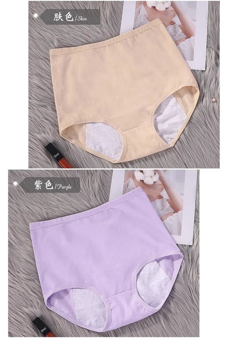 Cotton Physiological Period Leak Proof Menstrual Panties Women Breathable Soft Underwear Sexy Breifs Female Intimates.