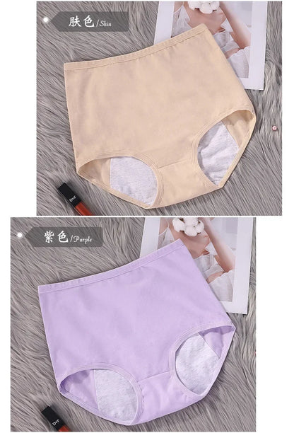 Cotton Physiological Period Leak Proof Menstrual Panties Women Breathable Soft Underwear Sexy Breifs Female Intimates.