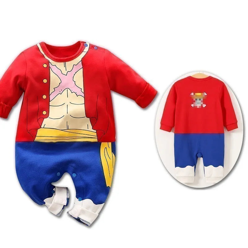 Baby Sommer kurz ärmel ige Baumwolle Anime Overall Jungen Mädchen Rollenspiel Kostüme Baby Kurzarm Body suits Kinder Stram pler.