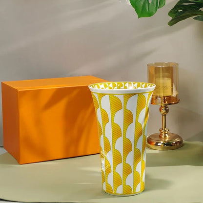 European style tableware, bone china, geometric creativity, home style steak plate dining plate, sunshine cup and plate set gift