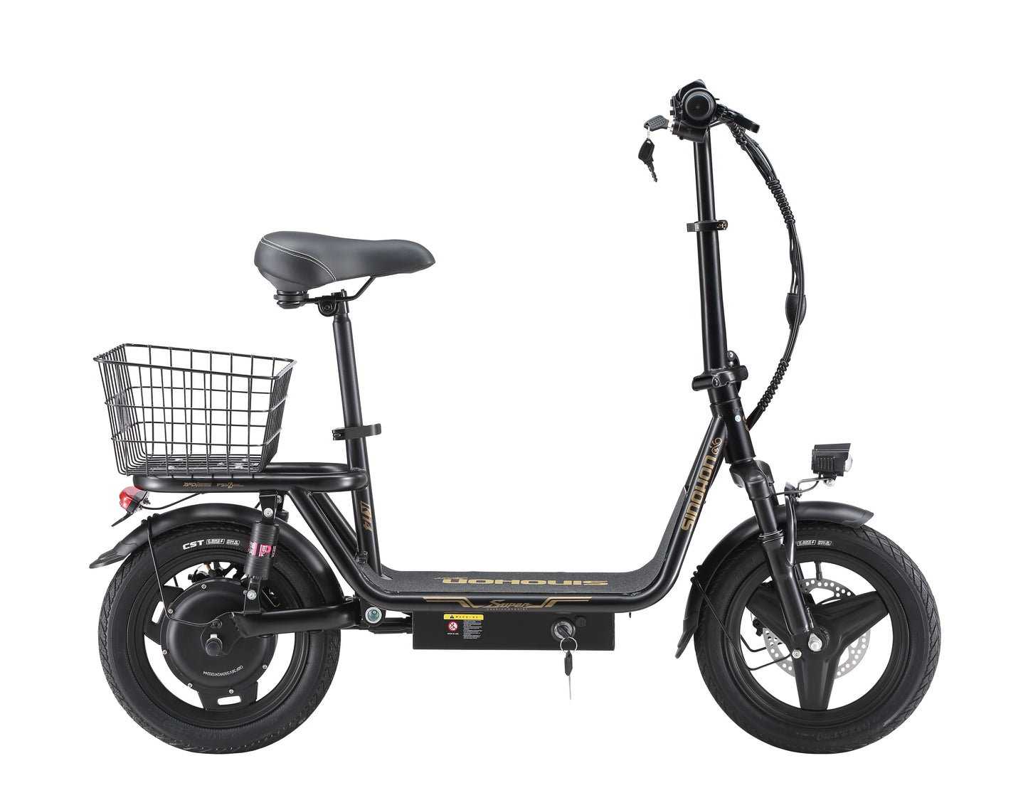 K14 Electric Scooter 500W Peak Motor, 14'' Tires,36V 15.6Ah Battery,32km/h Max Speed,50-60km Range,350W Rated Motor, Disc Brakes