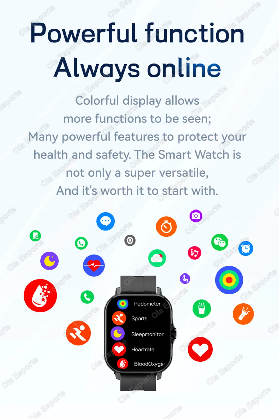 Outdoor Sports Smart Watch Wireless Calling Information Reminder Wallpaper Change Men's and Women's Waterproof Smartwatch 2025.