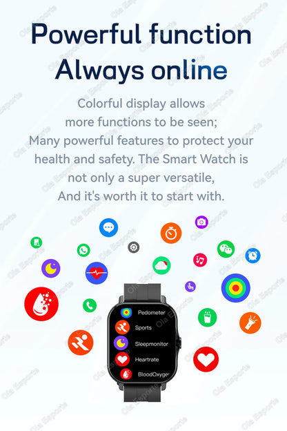 Outdoor Sports Smart Watch Wireless Calling Information Reminder Wallpaper Change Men's and Women's Waterproof Smartwatch 2025.