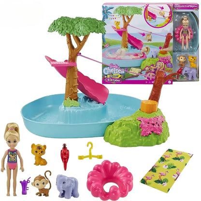 Original Travel Barbie Doll with Clothes Accessories Brinquedos Barbie Doll Toys for Children Juguete Baby Toys for Girls Boneca.