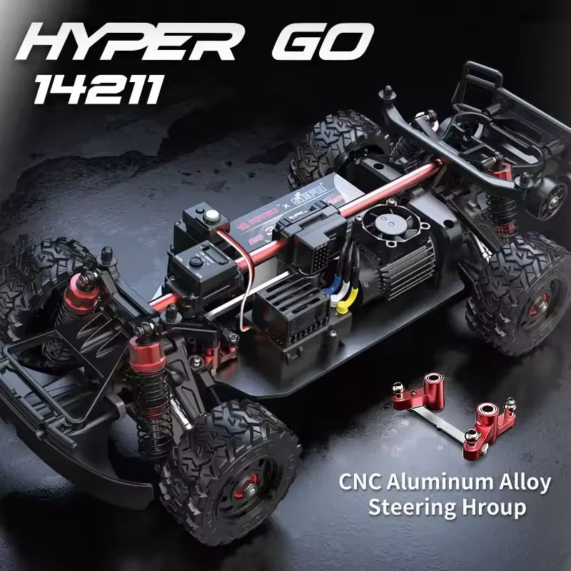 MJX Hyper Go 14211 1/14 4WD RC Car 70KM/H Brushless RC Racing Car 2.4G Remote Control Cars Off-Road Speed RC Cars Truck Toys.