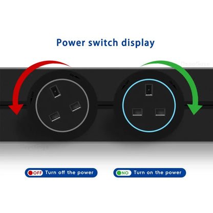 Wandsteckdose EU UK FR Korea Standard Home Küche Badezimmer Büro Wandsteckdosen Stecker Adapter Weiß Schwarz.