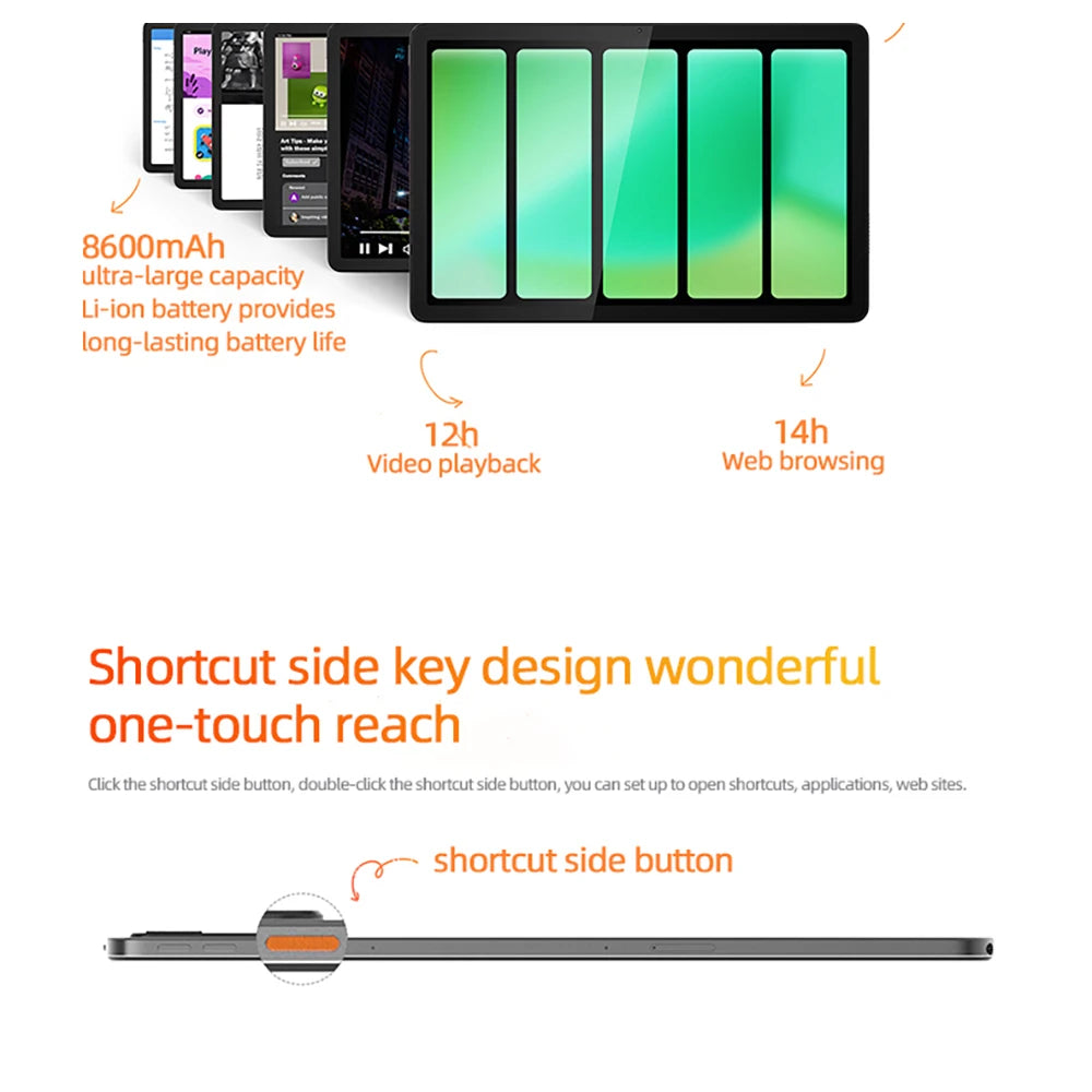 Lenovo Zhaoyang K11 TB352FC Y700 Tablet Global Version 6G+128G WIFI Version Tablet 8600mAh 11.5'' 90Hz 400nits Tablet.