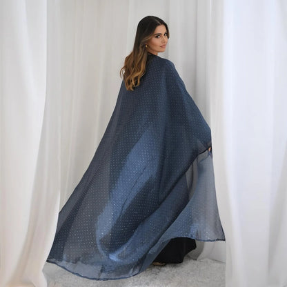 Middle Eastern Islamic Three-Piece Clothing for Women Ramadan Muslim Modest Abaya Dress with Hijab 2025 New Turkey Kaftan Robe.