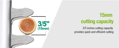 20 V Akku-Heckenschere, Gartenschere, Gartenwerkzeug-Set, 2,0 Ah Akku, Schnittlänge 520 mm, Zahnabstand 15 mm, POSENPRO