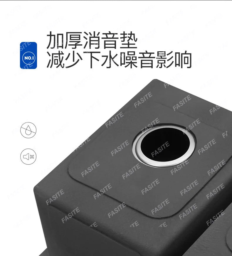 Stainless steel  double sink, kitchen , vegetable basin, thickened countertop and undercounter basin, double basin, dishwasher