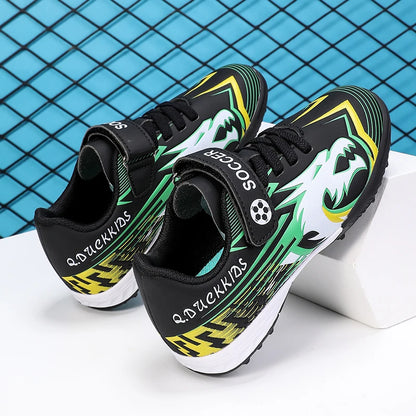 Childrens Football Shoes Summer New Outdoor Grass Professional Competition Training Sports Anti Slip Soccer Shoes for Kids.