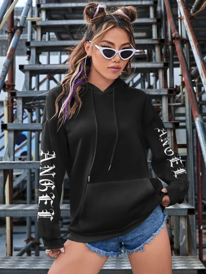 Beautiful Angel Wings Printed Hoodies Women Warm Comfortable Casual Hoodie Fashion Classic Hoody Loose Original Basic Clothes.