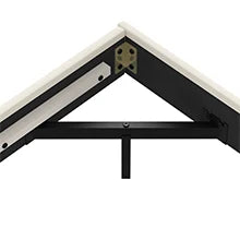 140x200 cm Polsterbett mit LED-Beleuchtung, schwebendes Bettgestell mit visuellem Effekt und Lattenrost, Bett 140x200 cm Bettrahmen