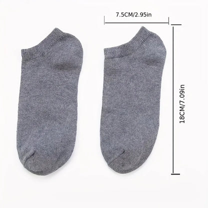 10/20/30/40/60 Pairs Of Unisex Solid Color Socks Comfy Breathable Soft Sweat Absorbent Socks For Daily And Outdoor Wearing.