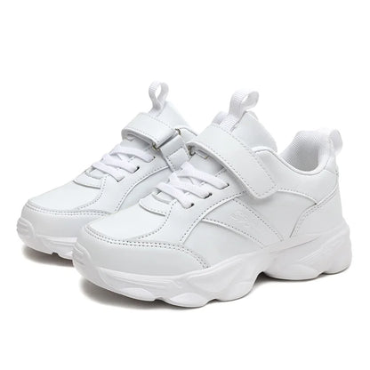 Children's Fashion Sports Shoes Breathable Student Black School Walking Shoes Anti-skid Boys& Girls Casual Running Sneaker.