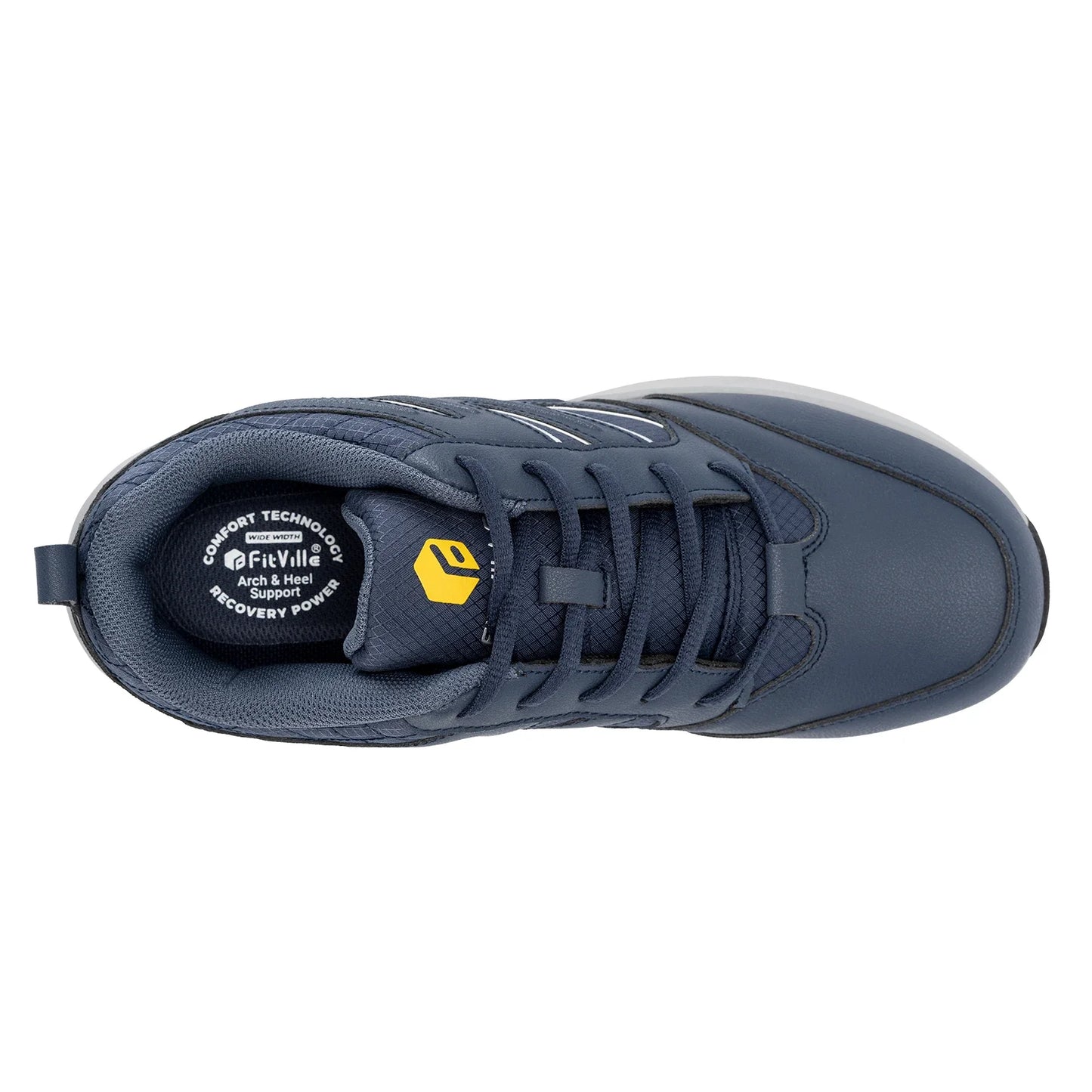 FitVille Men'S Widened Hiking Waterproof Outdoor Work Hiking Shoes With Arch Support To Relieve Heel Pain Lightweight Non-Slip