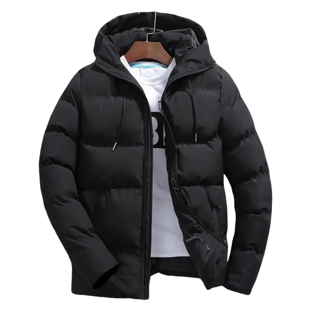 Fashion Parkas Men Winter Overcoat Thick Puffer Jacket Men Winter Coat Casual Jacket Warm Hooded Outwear Keep Warm Men Jacket.