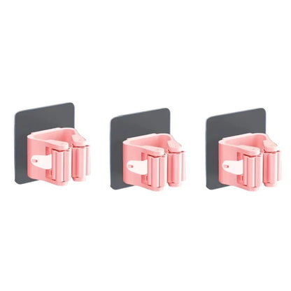 3 stücke Acryl Wand mopp und Besen halter Veranstalter für Haus, Bad, Garten, Küche, Garage