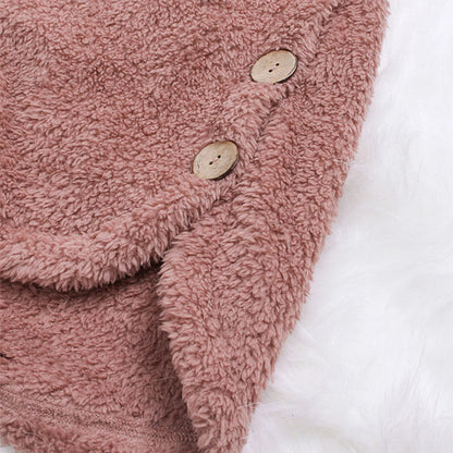 Herbst Wintermantel Frauen warme Teddybär Mantel Woll jacke weibliche Plüsch mantel Kapuzen jacke neue Damen mäntel einfarbige Jacke