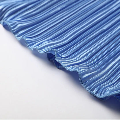 2024 Spring Autumn Women's New Solid Color Button Shirt Long Sleeve Drop Feel Loose Soft Wrinkle Casual Two Piece Set