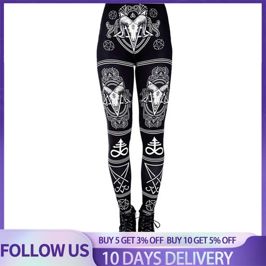 [You're My Secret] 2021 New Animal Printed Leggings Gothic Horse Women Fashion Sexy Ankle Pants Fitness Workout Leggin 4 Colors.