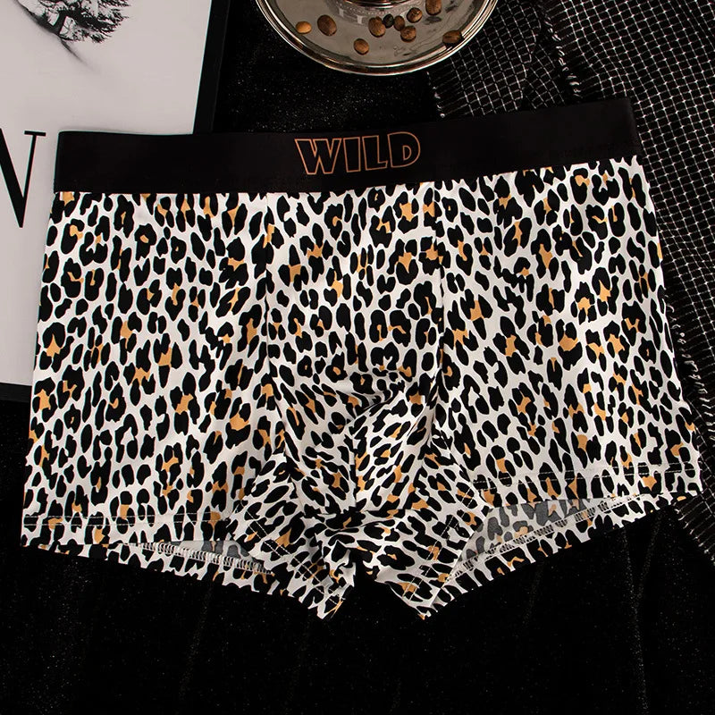 EXILIENS Neue Leopard 1 stücke/3 stücke Boxer Männer Unterwäsche Heiße Unterhose Herren Boxer Masculinas BoxerShorts Mann Höschen größe L-3XL KX735