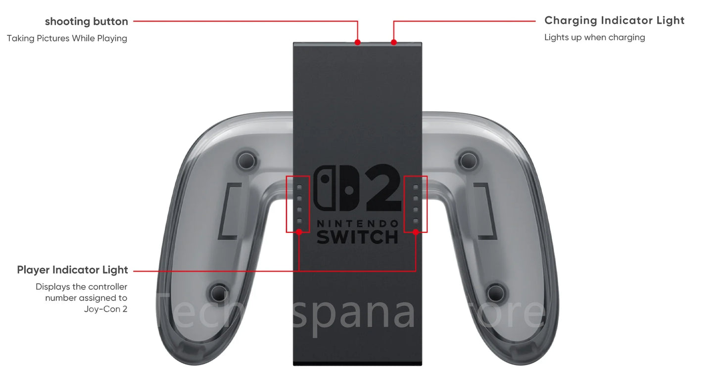 New Nintendo Switch 2 World Premiere 7.9'' Screen Joy‑Con Handle Enhanced Audio Adjustable Console Includes Mario Kart World