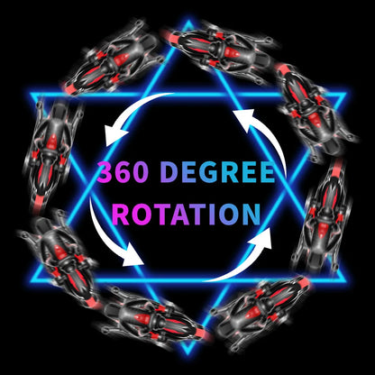 New Stunt Motorcycle 360 ° Rotation Remote Control Car High-Speed Drift Rc Racing Boy Toy Car Model Christmas Halloween Gift.