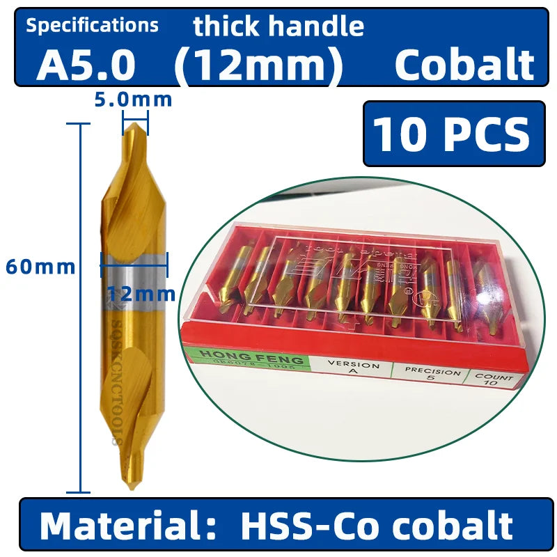 Hss Mittel bohrer für Metall 6 stücke Mittel bohrer Set Bohrloch zentrieren Bohrer Fräser Bohrer Set m35 Cen terin for bohren