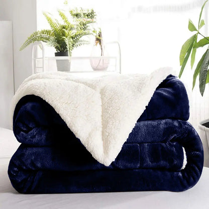 Sherpa Fleece Blanket Reversible Soft Fluffy Warm Large Sofa Bed Throw Blankets.