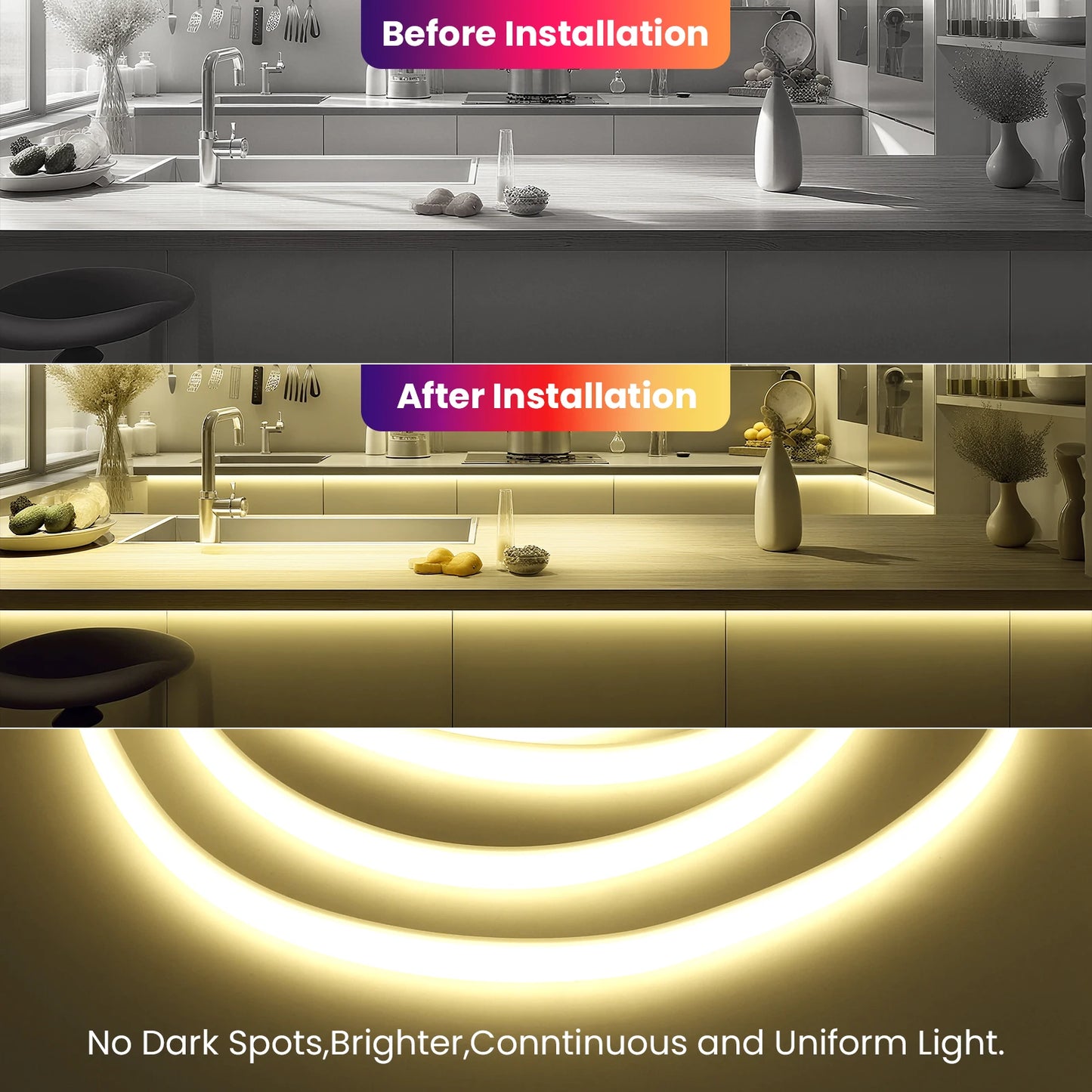 220V COB LED Light Strip Waterproof With EU Plug Red/Blue/Pink/Green Home Outdoor Garden Lighting Flex Silicone Tube Neon Lamp