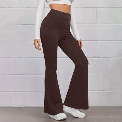 Sport Micro Flared Fitness Hosen Yoga erscheinen dünn hoch taillierte Hüfte heben nahtlose Hose mit weitem Bein ausgestellte Hosen für Frauen