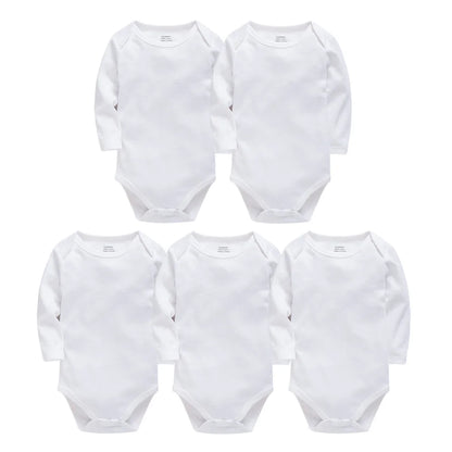 Kavkas 3 Stück 5 Stück 7-teiliger Baby-Body für Jungen, 0–24 Monate, 100 % Baumwolle, volle Ärmel, Herbst-Kleidung für Neugeborene.