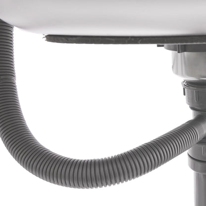 Kommerzielles Küchenspüle aus Edelstahl mit Doppelnäpfen, Überlaufanschlüssen, höhenverstellbar, zusätzlicher Stauraum für Restaurants