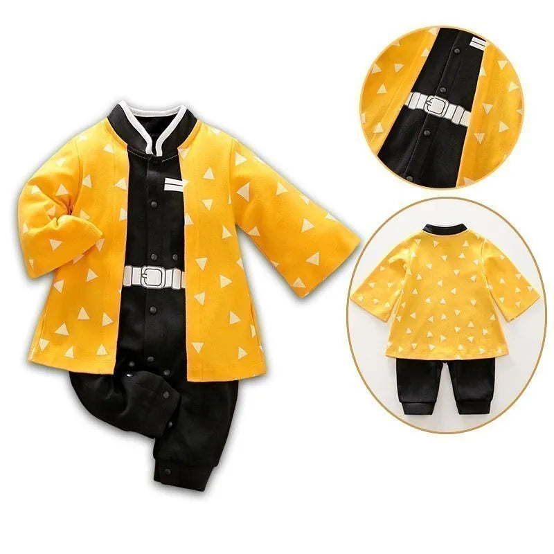 Baby Sommer kurz ärmel ige Baumwolle Anime Overall Jungen Mädchen Rollenspiel Kostüme Baby Kurzarm Body suits Kinder Stram pler