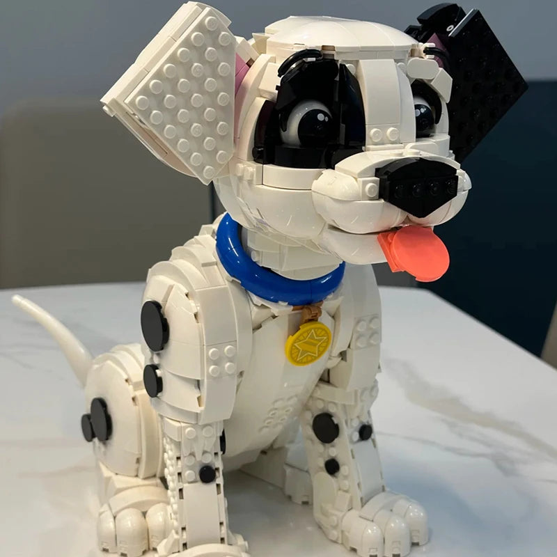 1722pieces Cute Puppy Building Blocks Animal Dog Model Diy Assembly Brick Toys Kids Christmas Gift Compatible With Set 43269.